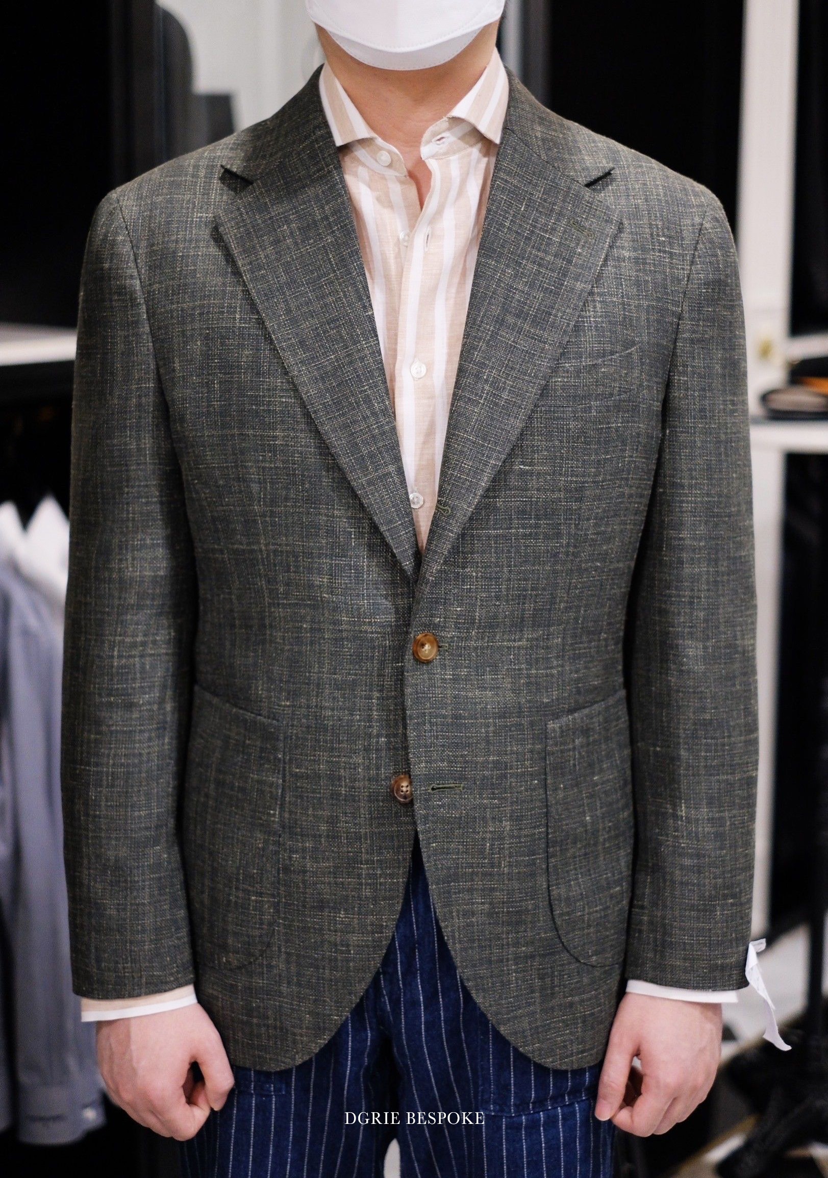 dgrie wool linen green jacket dgrie 3