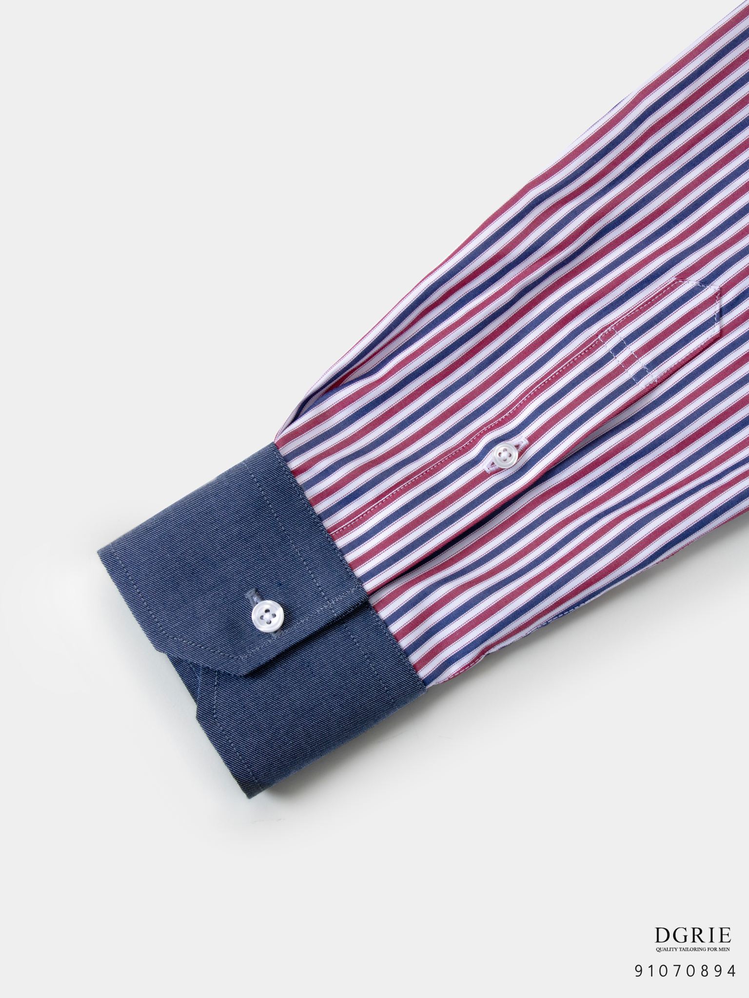dgrie cotton triple tone stripes navy collar dgrie 2