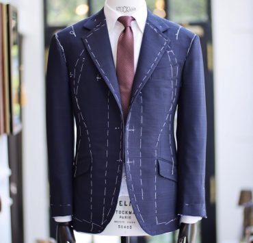 dgrie full canvas suit navy prince of wales dgrie