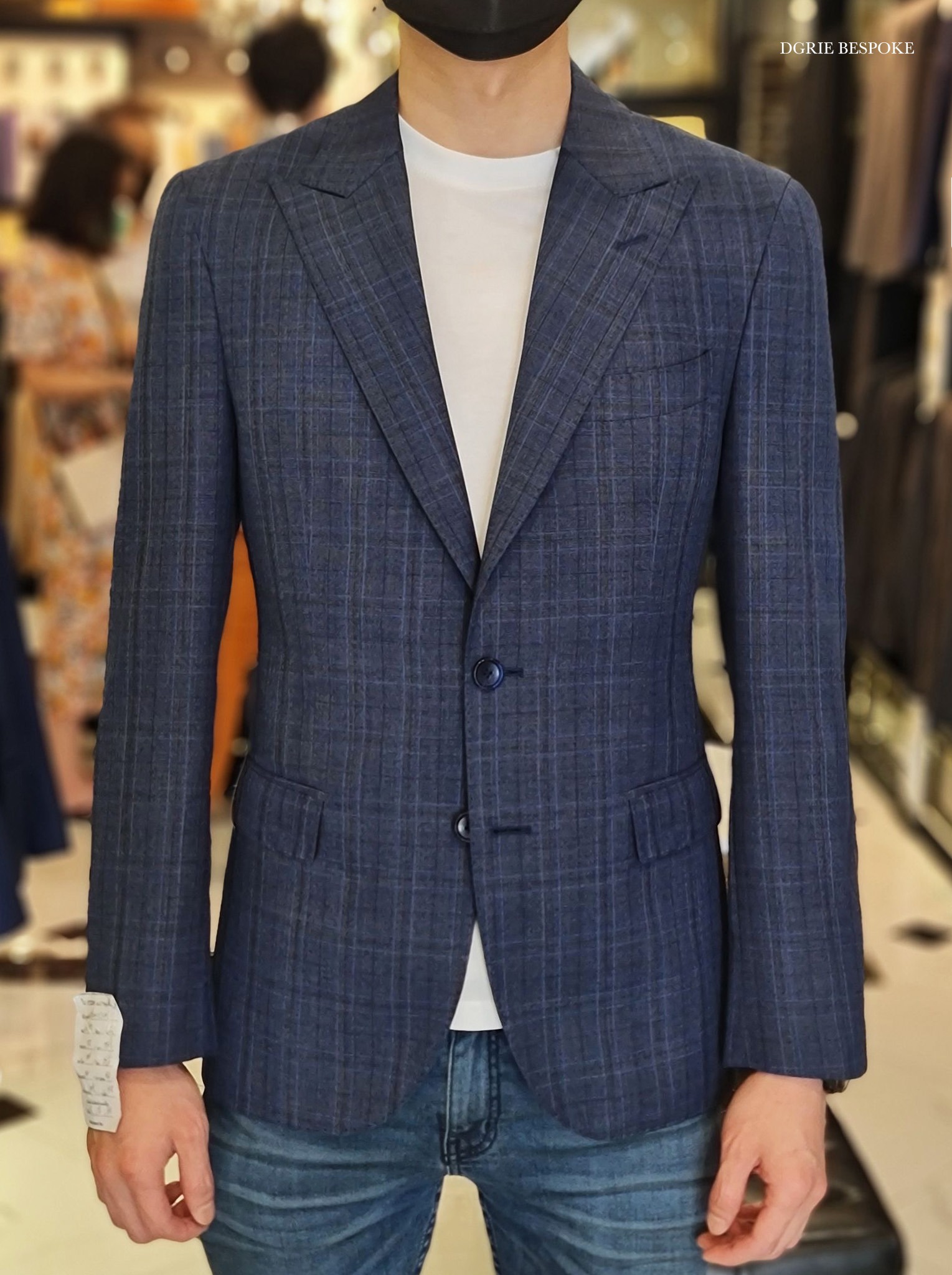 dgrie navy window suit dgrie