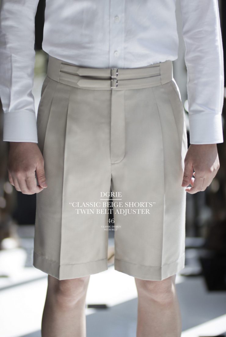DGRIE PANTS 46 - ตัดกางเกงขาสั้น วินเทจ CLASSIC BEIGE SHORTS 1 dgrie pants 46 classic beige shorts dgrie
