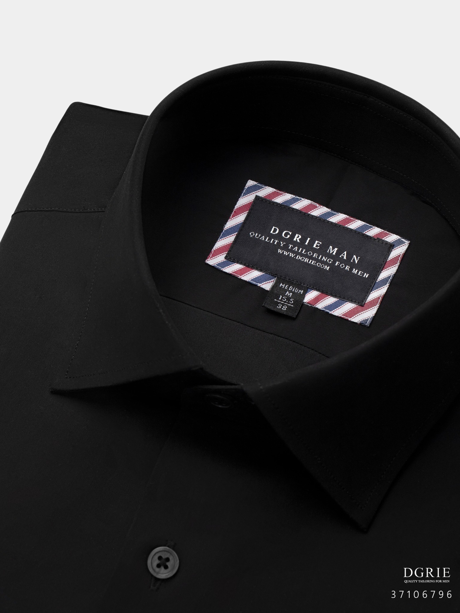 dgrie play cotton supper black spread collar shirt dgrie 1