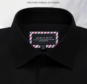 dgrie play cotton supper black spread collar shirt dgrie 3