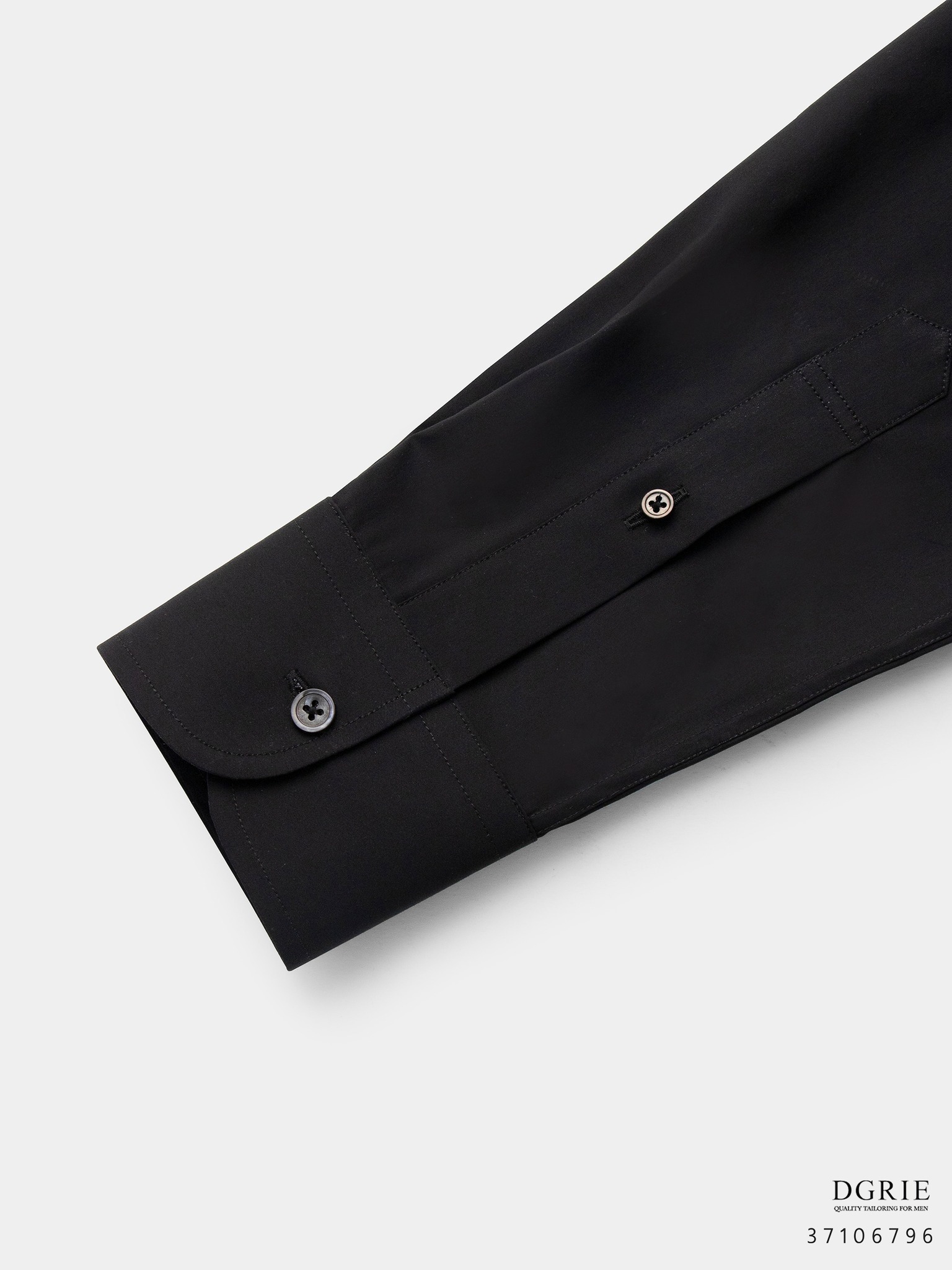 dgrie play cotton supper black spread collar shirt dgrie