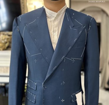 Fitting Blue Double Breasted Suit ตัดสูทสีฟ้า กระดุมสองแถว 15 fitting blue double breasted suit dgrie 1