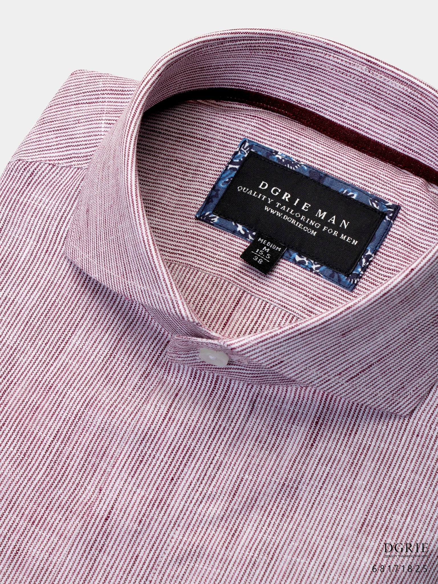 linen red stipe 1mm dgrie 3