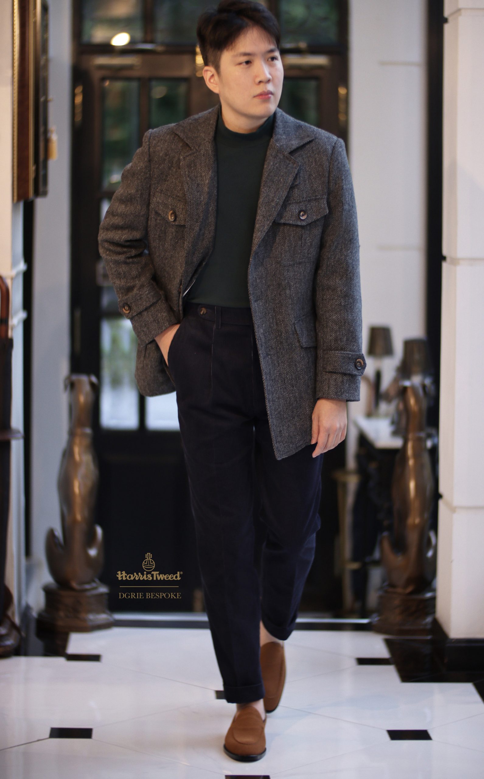 military harris tweed safari jacket dgrie 3 military harris tweed safari jacket dgrie 3