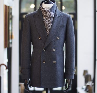 DGRIE COAT ตัดเสื้อโค้ท สีเทา Herringbone OVERCOAT 14 dgrie coat herringbone overcoat dgrie