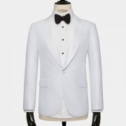 white tuxedo satin lapel jacket dgrie 4