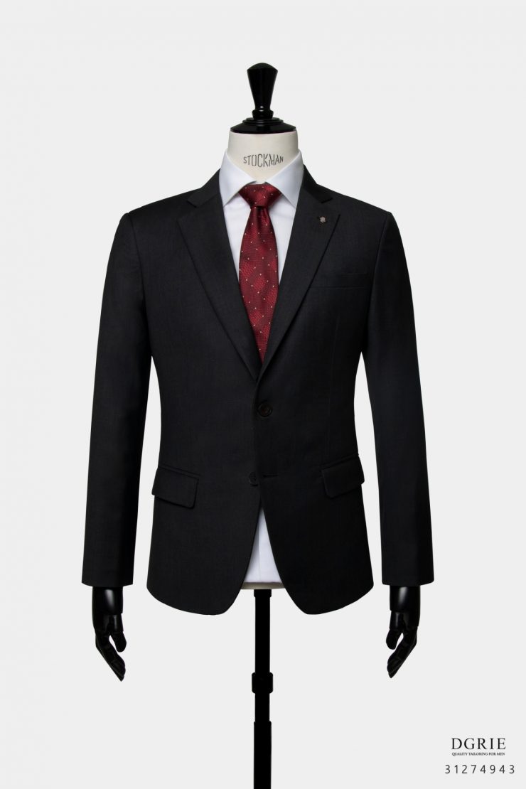 เสื้อสูทสีเทาเข้ม DGRIE Dark Gray Wool Jacket 6 dgrie