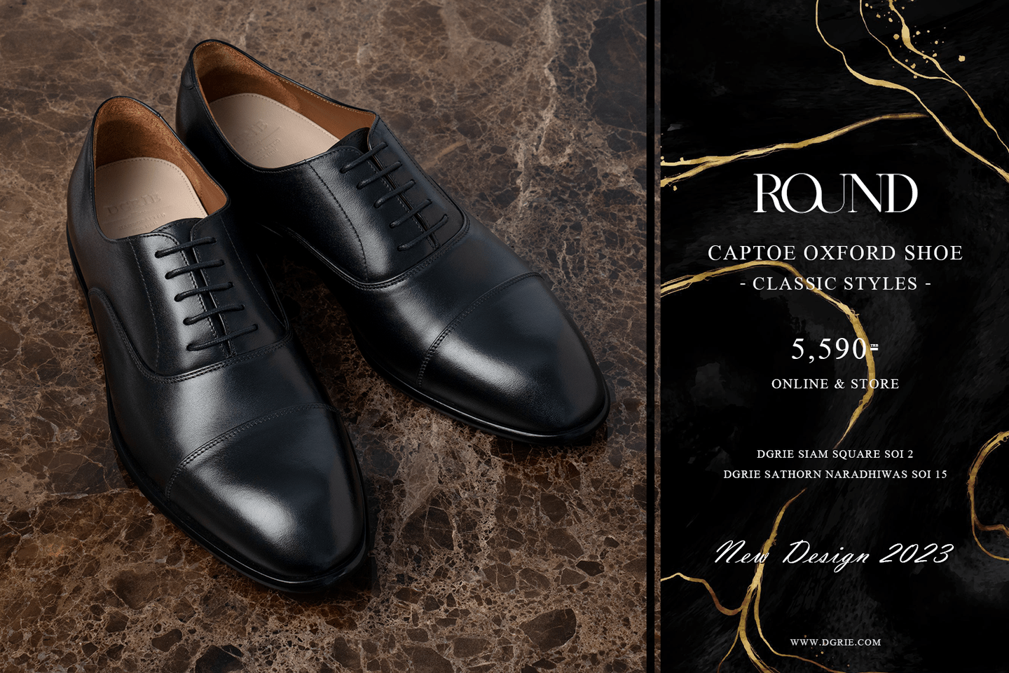 dgrie black round cap toe oxford shoe dgrie 1