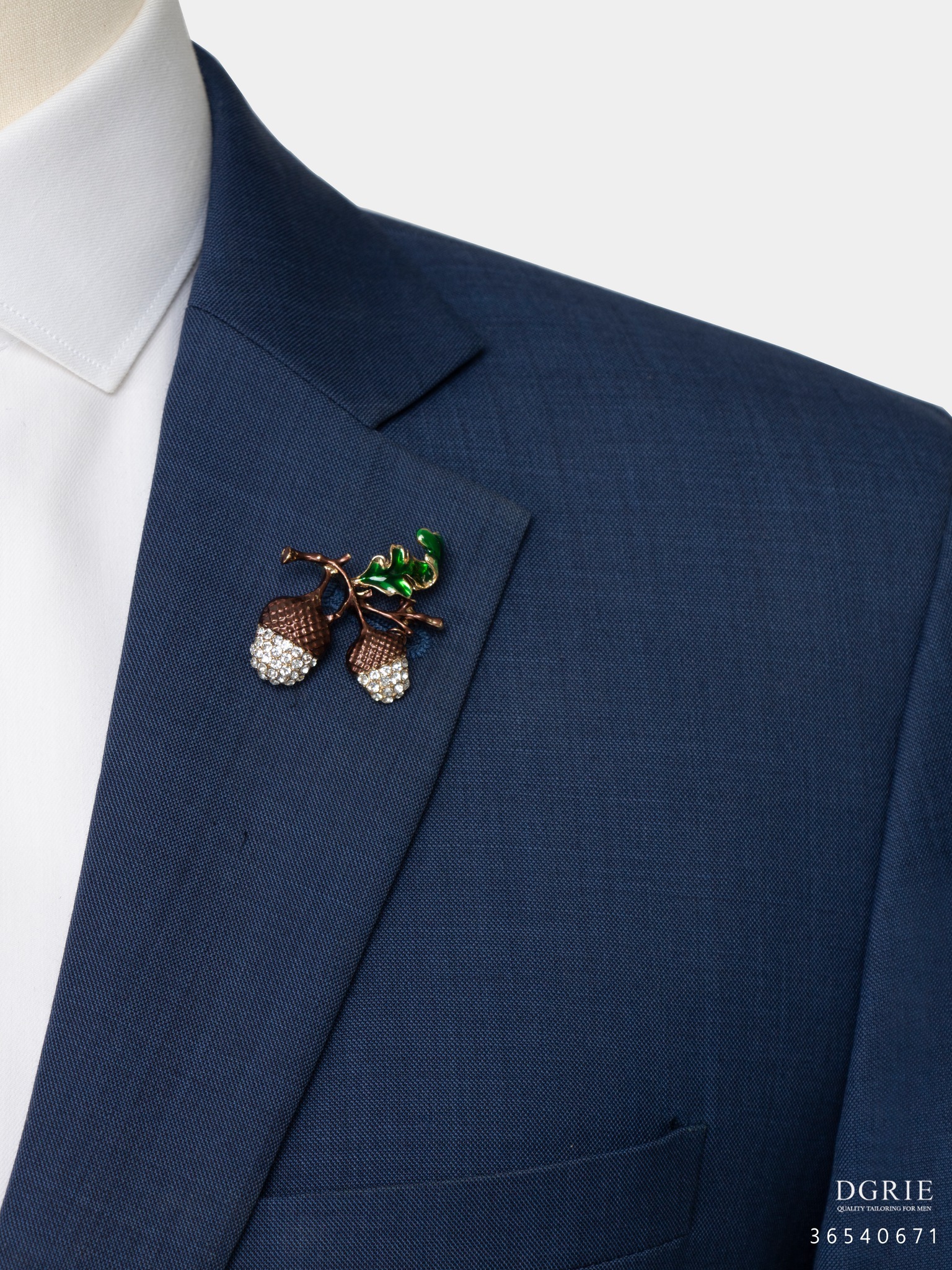 dgrie diamond walnut brown brooch dgrie 2