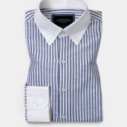 dgrie egyptian linen white collar navy white stipe dgrie 2