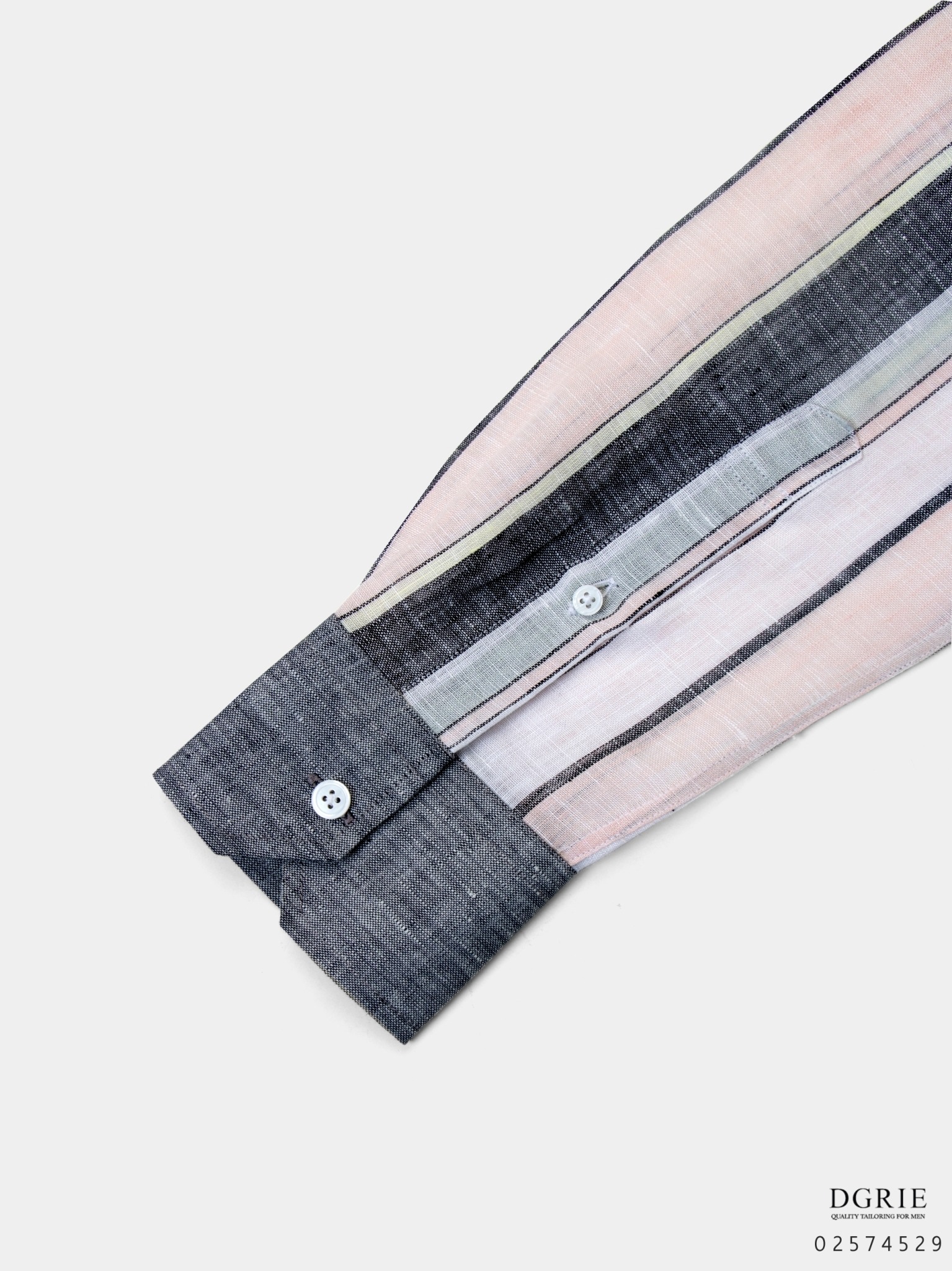 dgrie fc tone stripe black collar cuff shirt dgrie 1