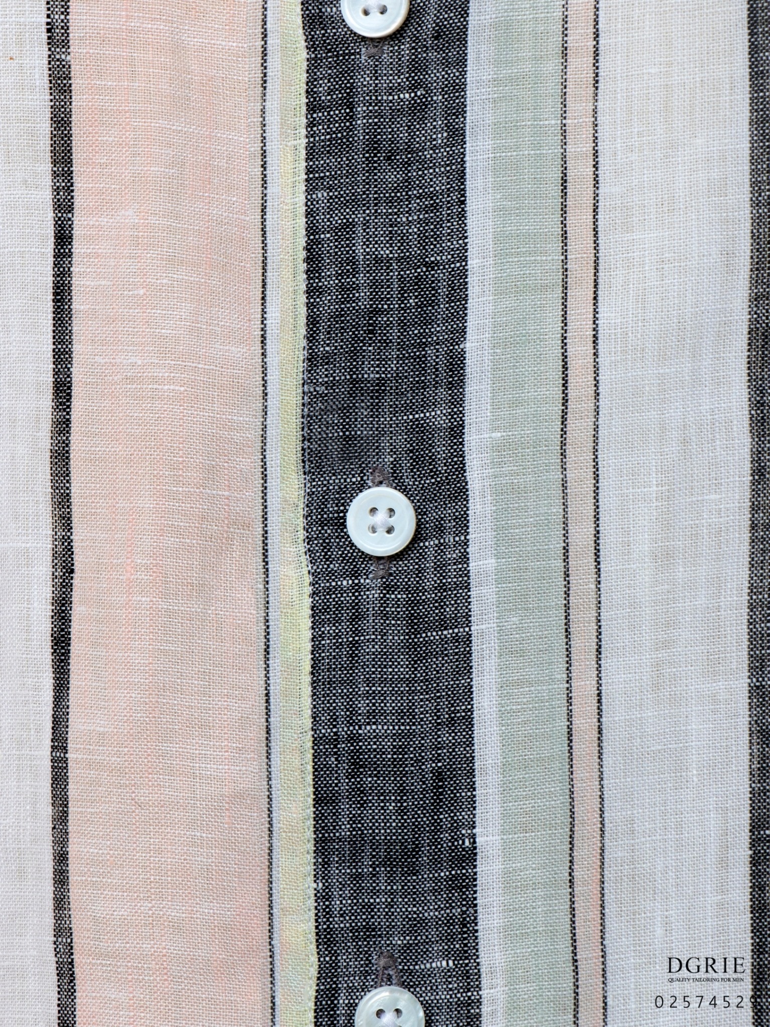 dgrie fc tone stripe black collar cuff shirt dgrie 2