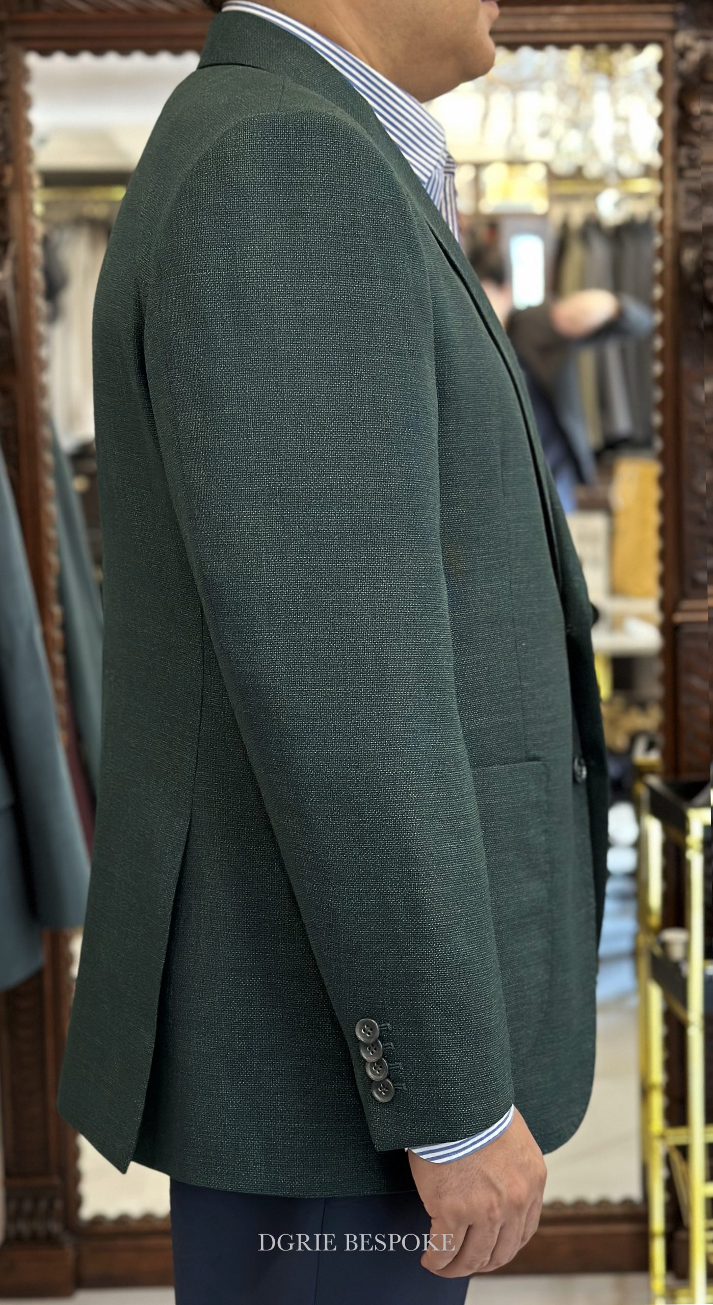 dgrie hopsack green jacket dgrie 1