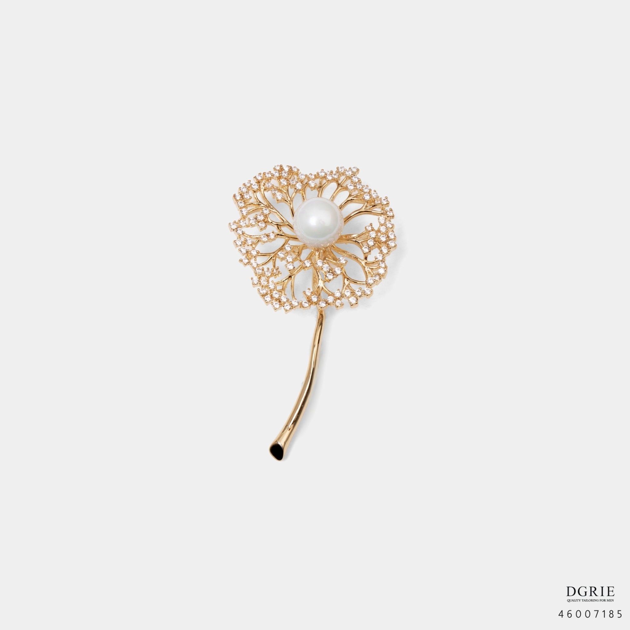 dgrie silver and gold dandelion lapel pin dgrie 1