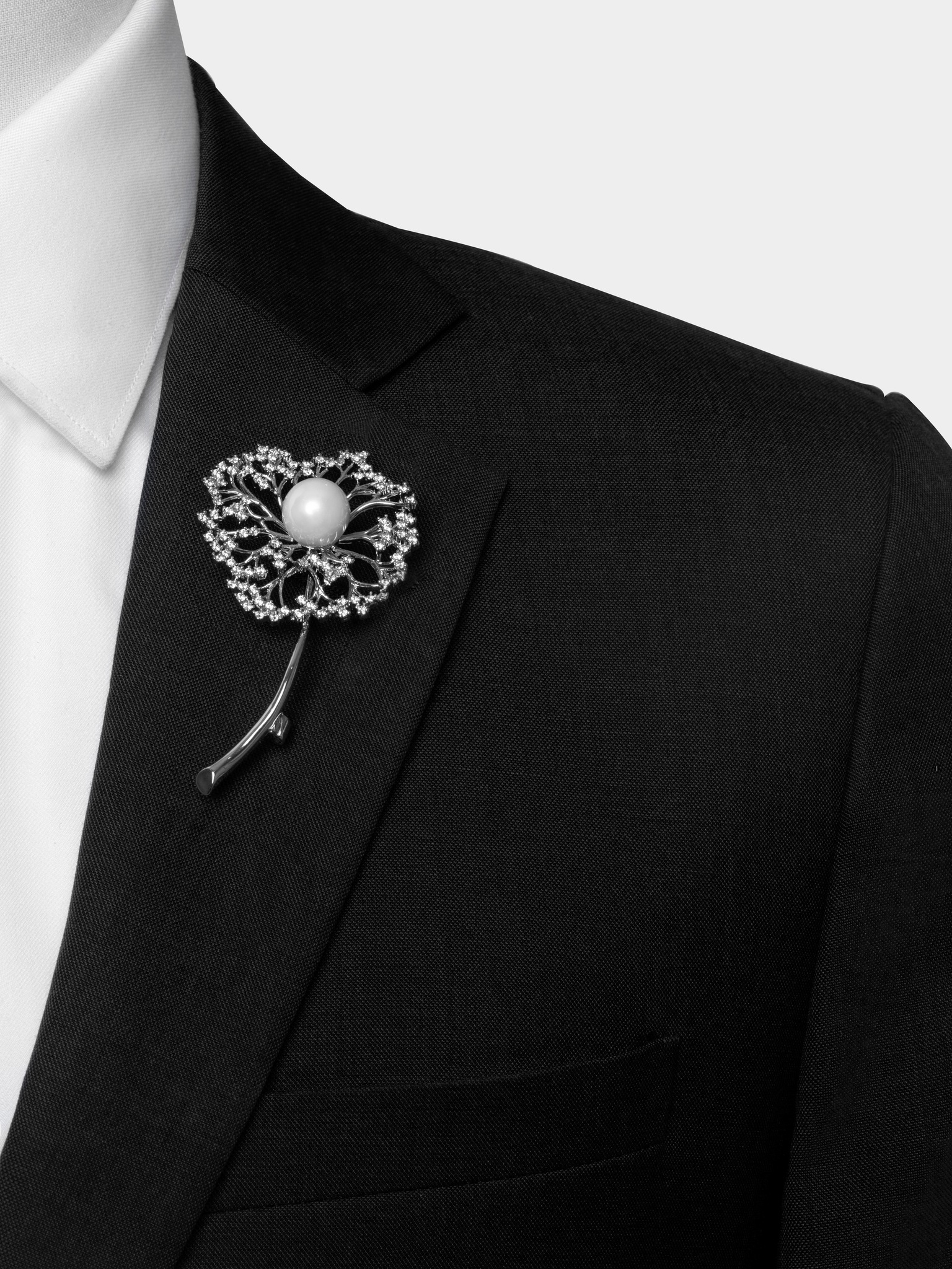 dgrie silver and gold dandelion lapel pin dgrie 2