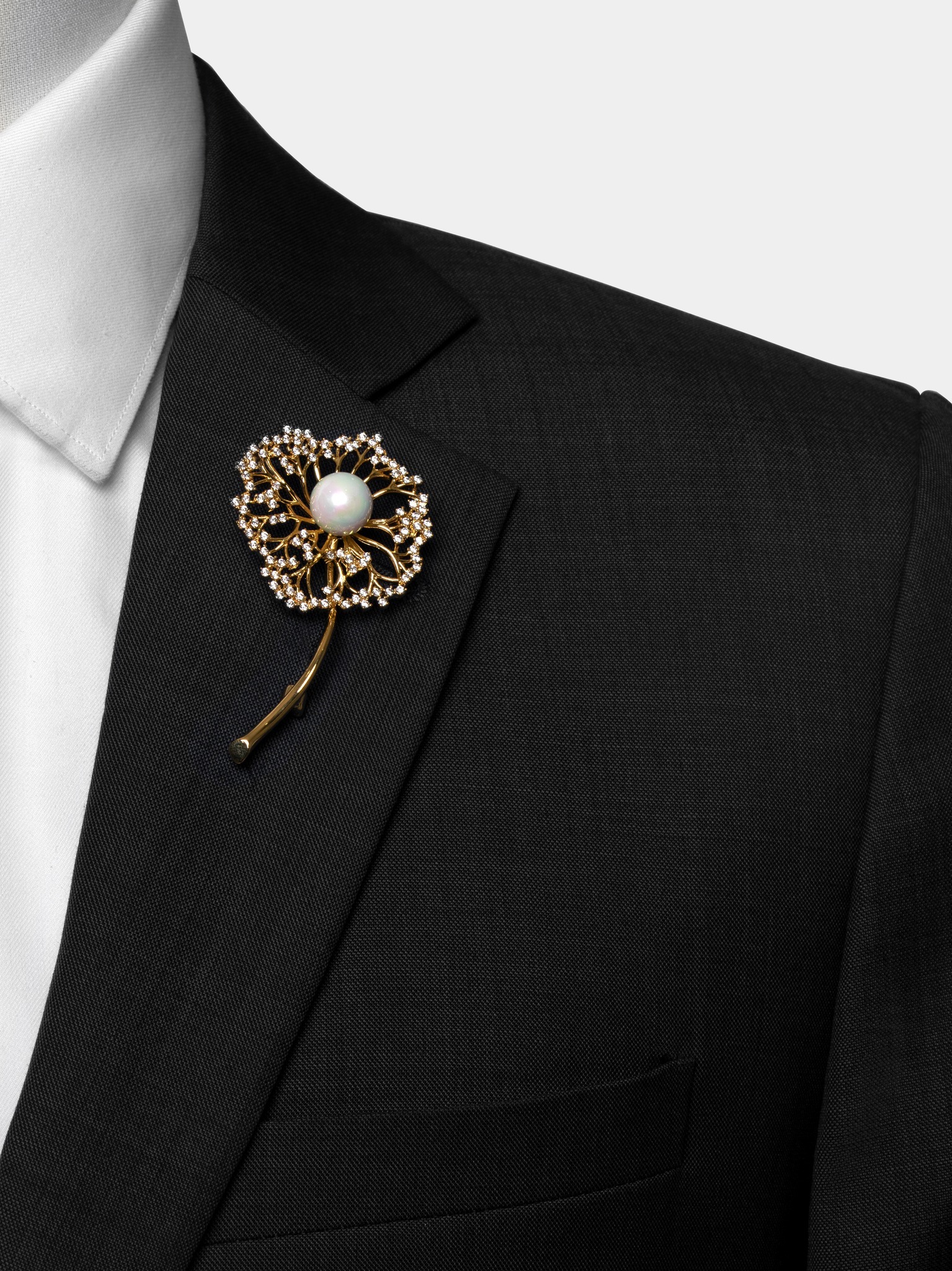 dgrie silver and gold dandelion lapel pin dgrie 3