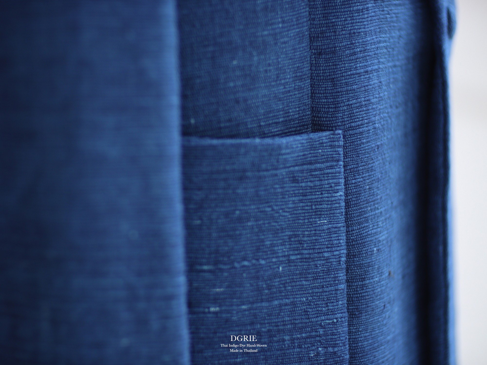 thai indigo dye hand woven jacket dgrie 2