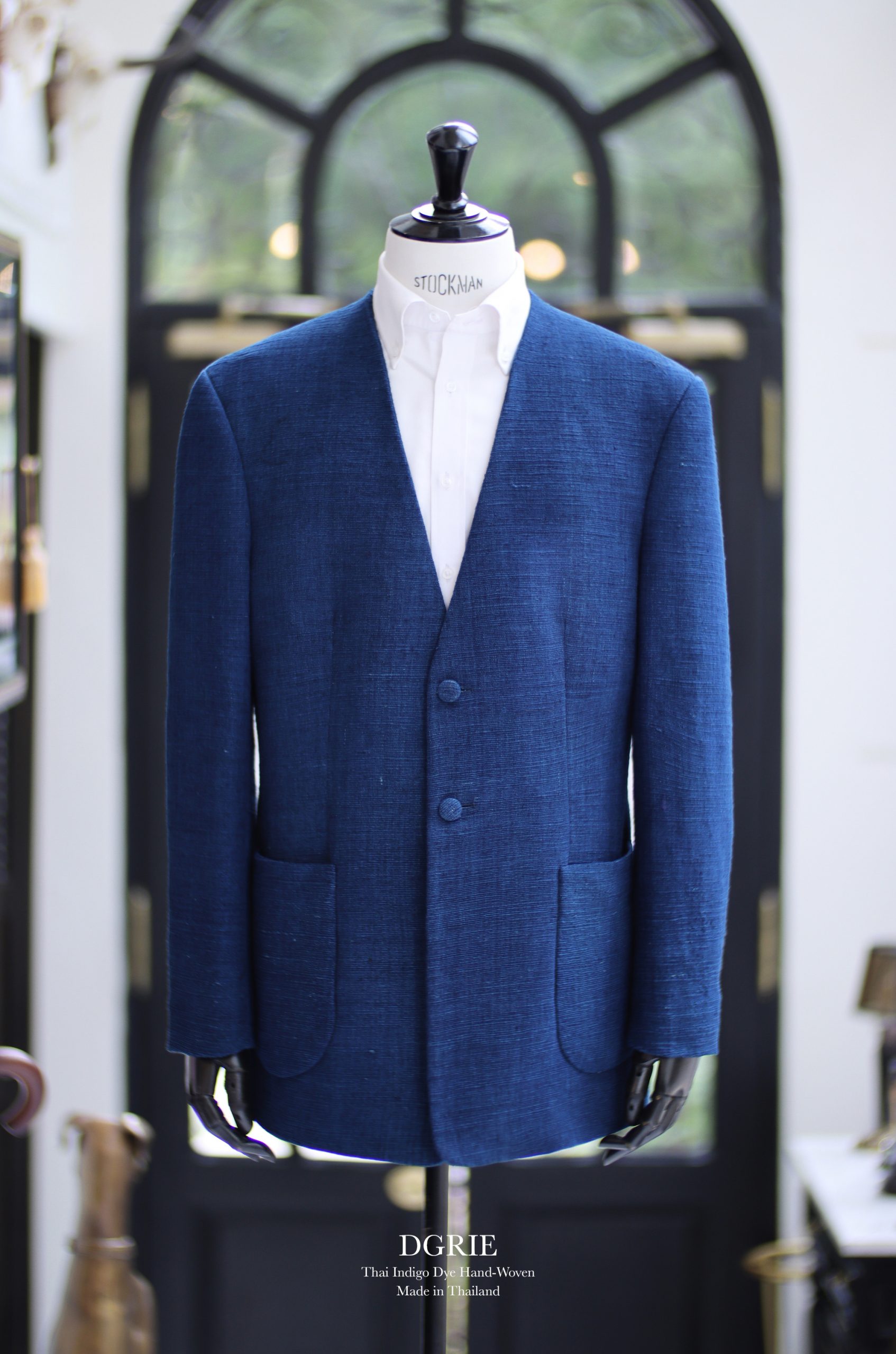 thai indigo dye hand woven jacket dgrie