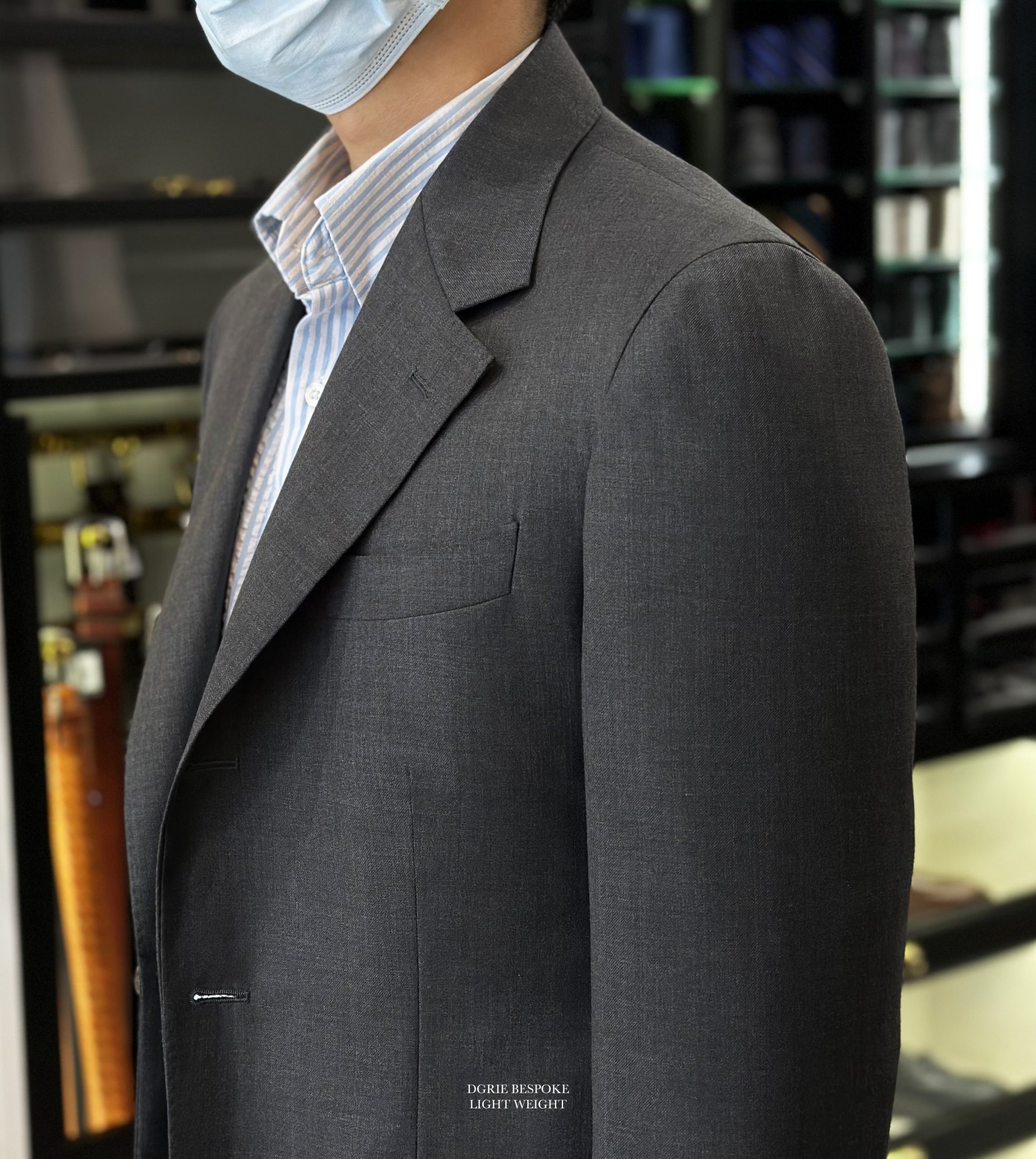 classic grey jacket natural shoulder dgrie 1