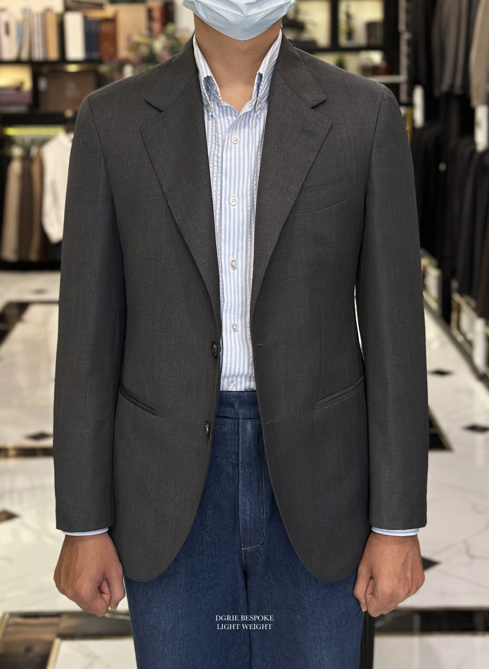 classic grey jacket natural shoulder dgrie 2