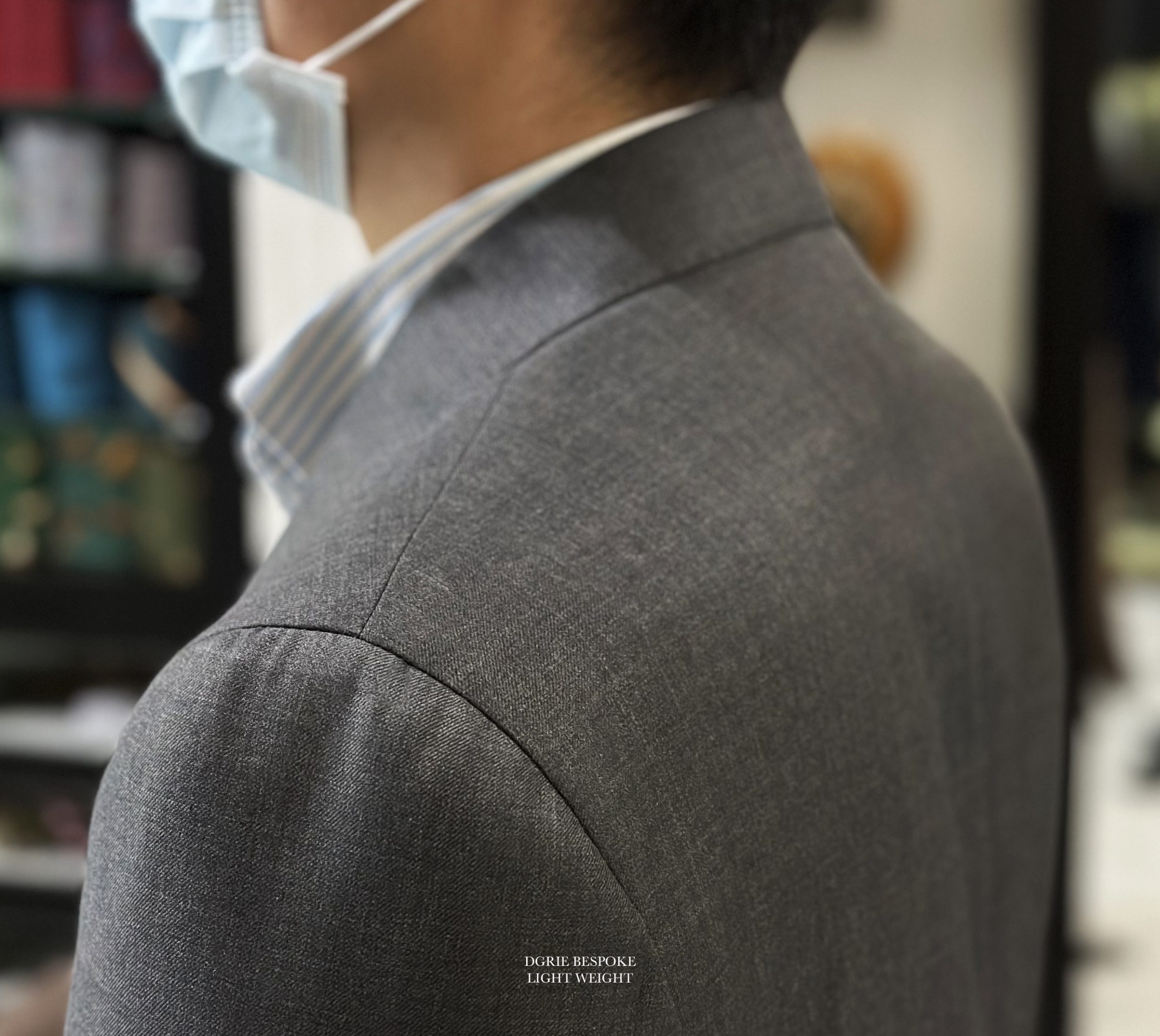 classic grey jacket natural shoulder dgrie