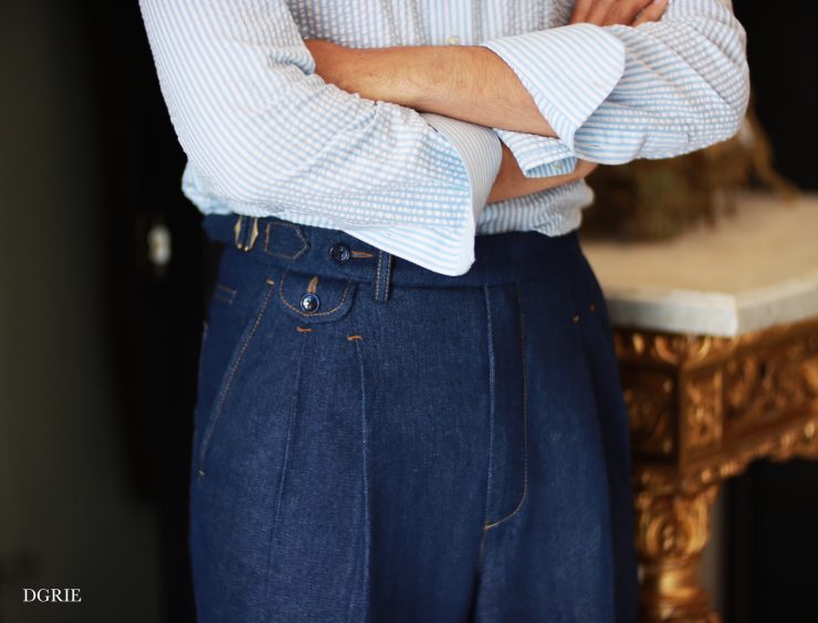 ตัดกางเกงยีนส์ เอวสูง CUSTOM CLASSIC DENIM PANTS 20 custom classic denim pants dgrie