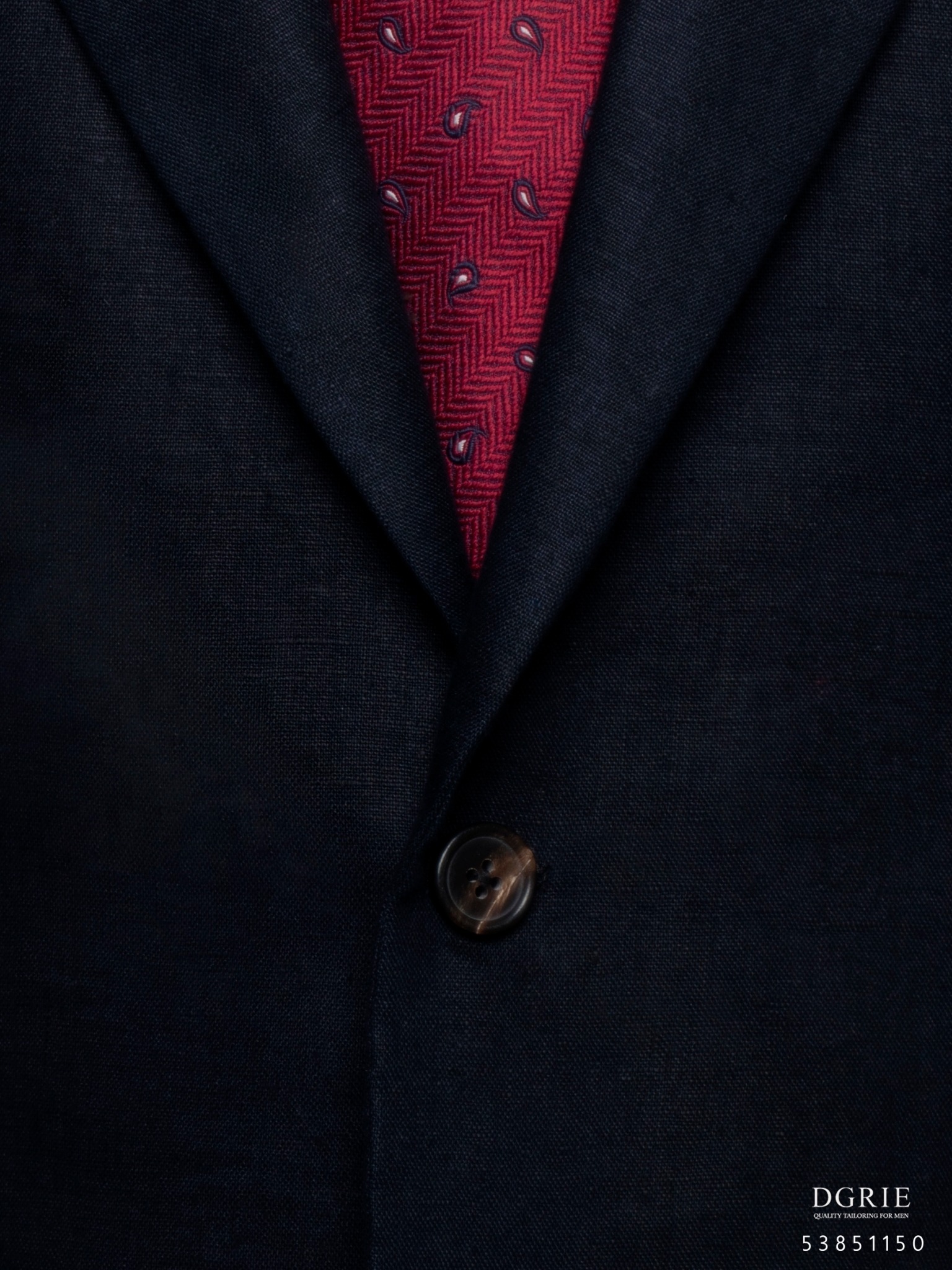 dark navy linen and wool jacket dgrie 2