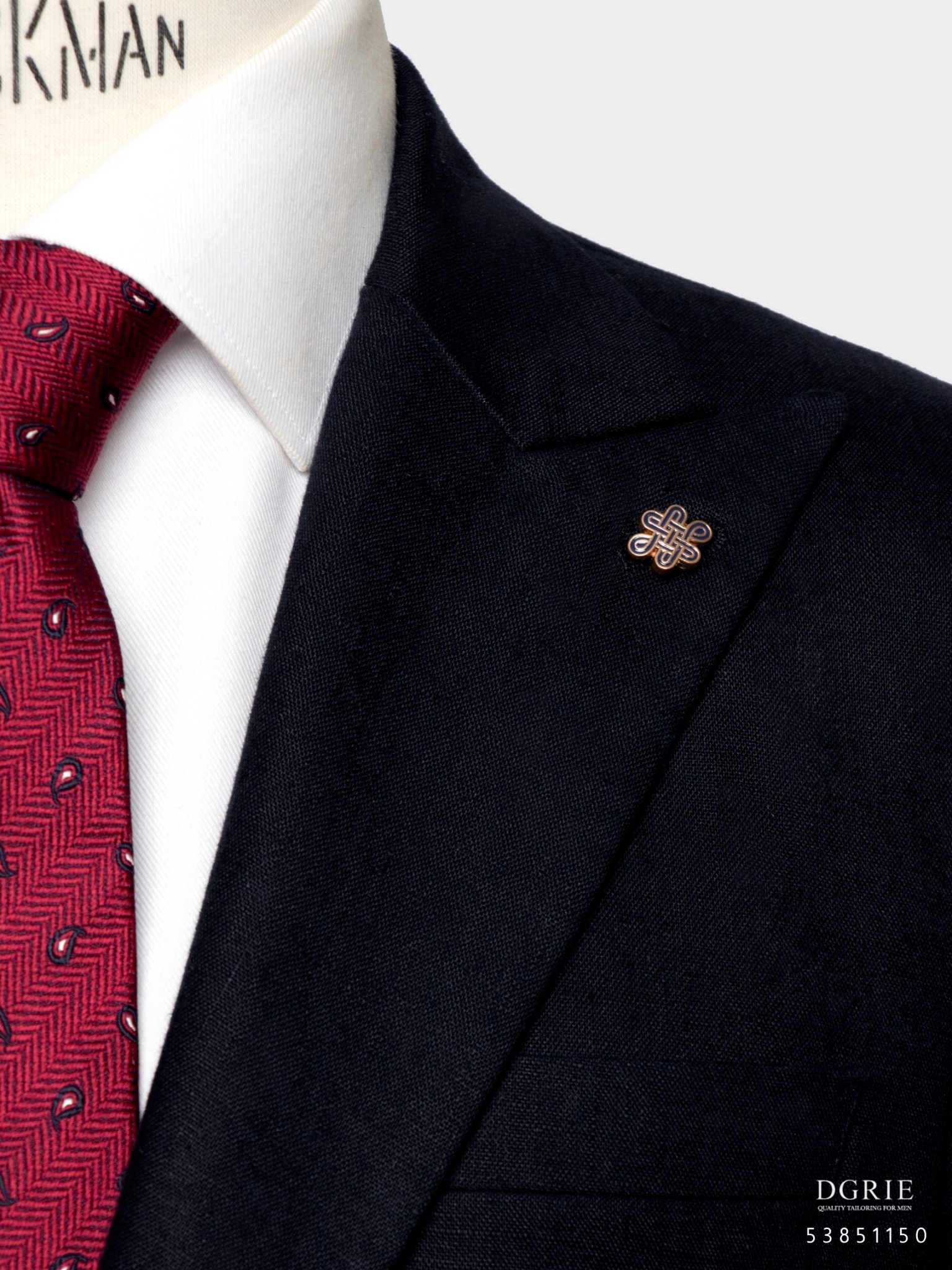 dark navy linen and wool jacket dgrie 5