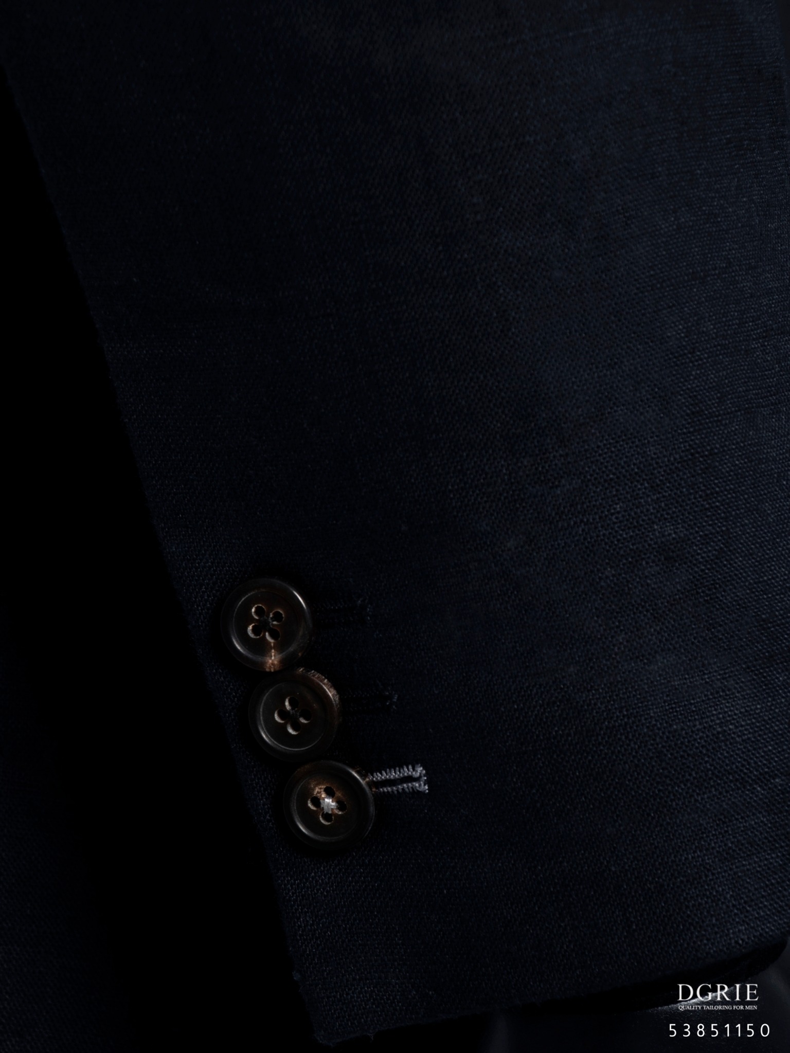dark navy linen and wool jacket dgrie 6