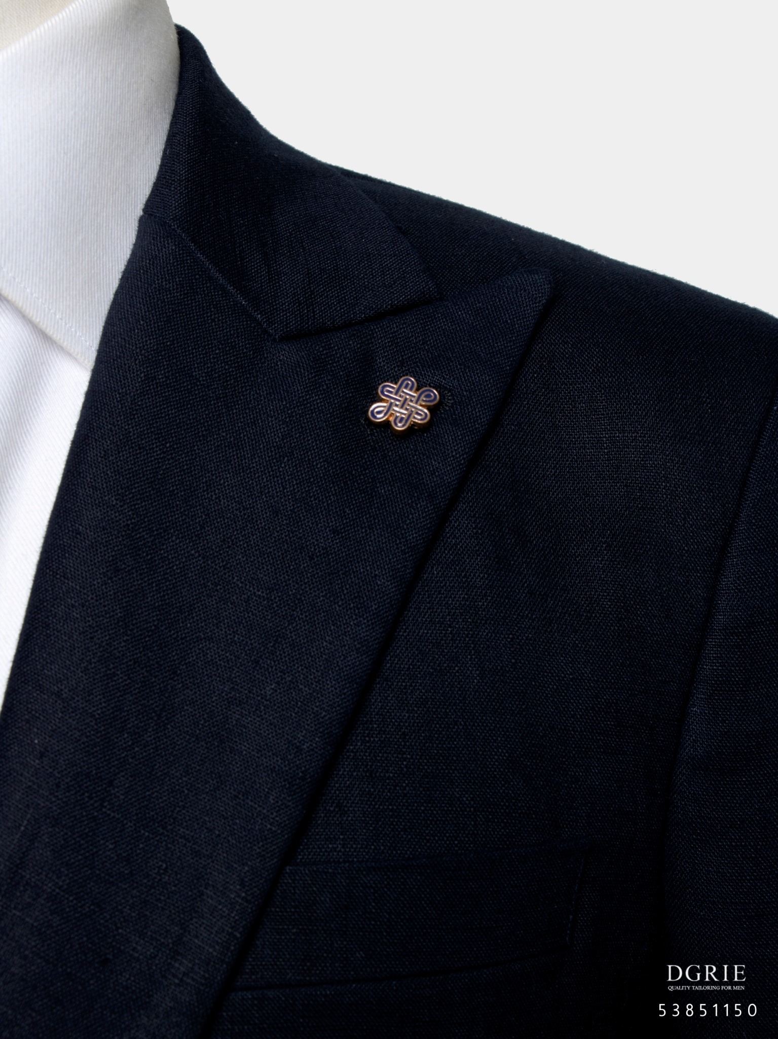 dark navy linen and wool jacket dgrie 7