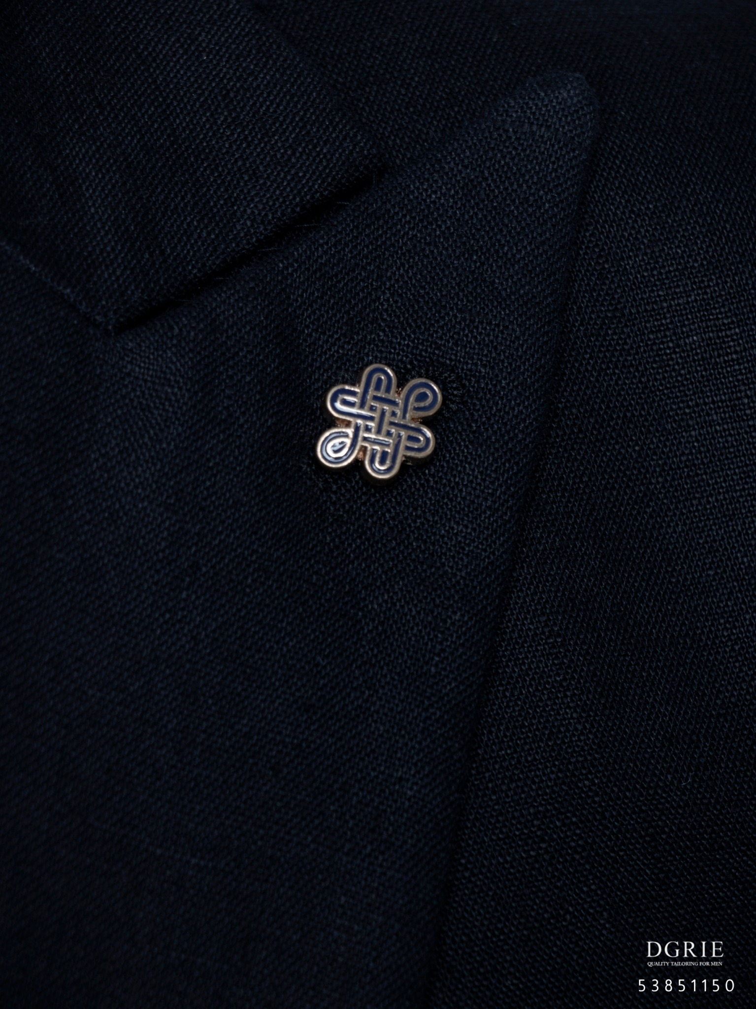 dark navy linen and wool jacket dgrie