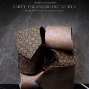dgrie earth tone graphic nectie dgrie