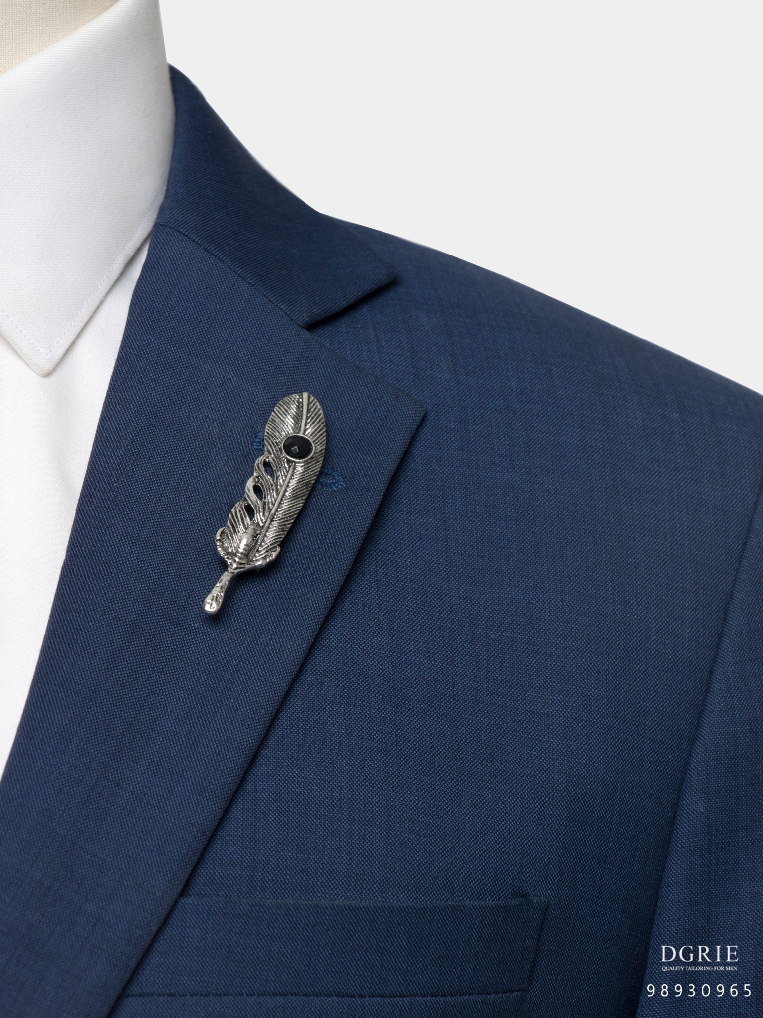 dgrie feather black diamond brooch dgrie 3