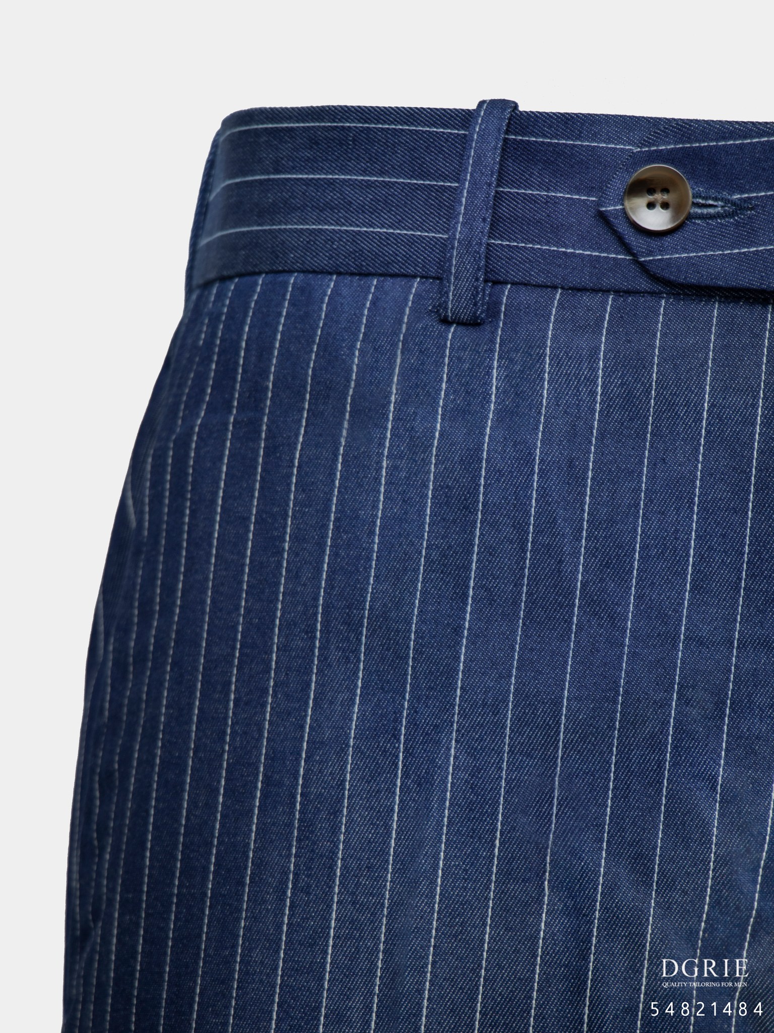 dgrie royal blue denim pinstripe suit dgrie 4