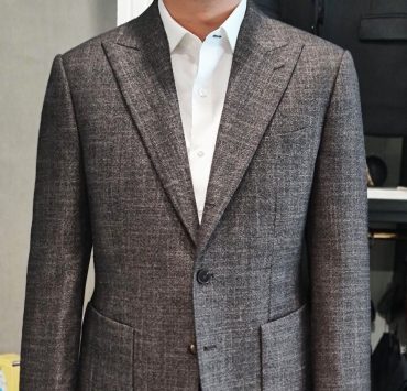 ตัดสูทลำลอง สีน้ำตาล DGRIE Brown Wool Silk Blazer 13 dgrie wool silk blazer dgrie 3