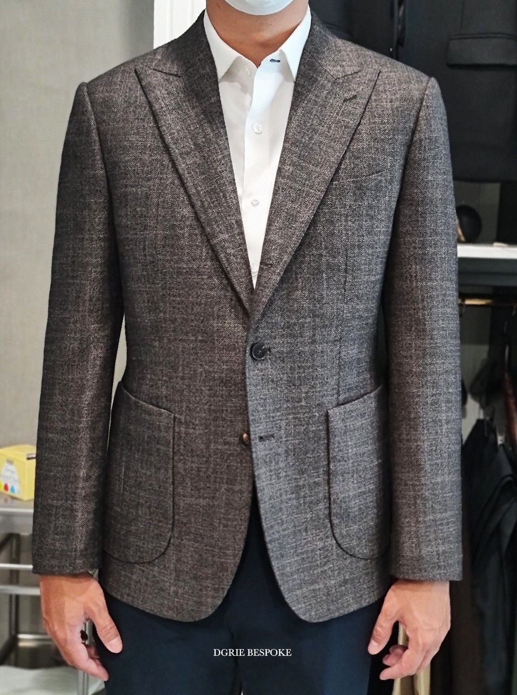 dgrie wool silk blazer dgrie