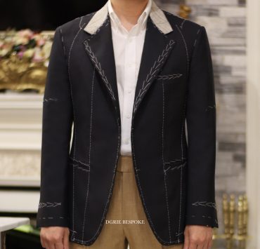 fitting window grey suit full canvas dgrie 1