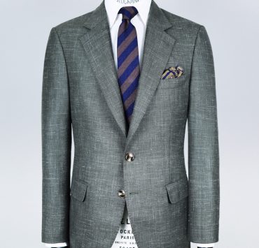 italy wool silk night green jacket dgrie 3