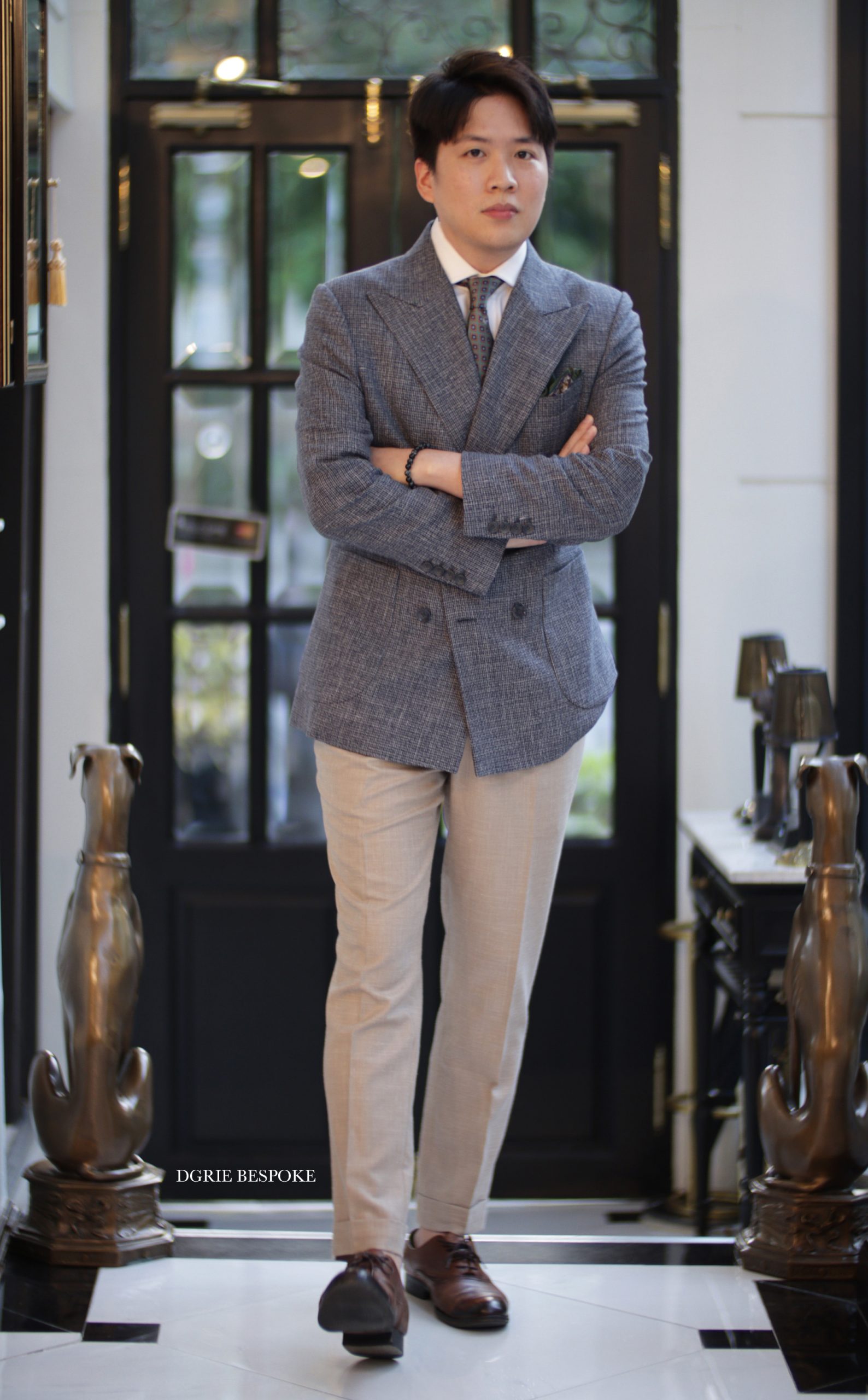 linen silk double breasted suit dgrie 4