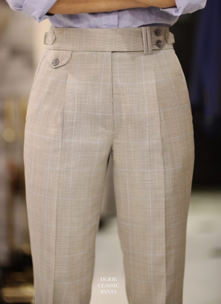 ตัดกางเกงผู้หญิง กางเกงวินเทจ สีน้ำตาล DGRIE BROWN CLASSIC WOMEN PANTS 16 IMG 6087 copy