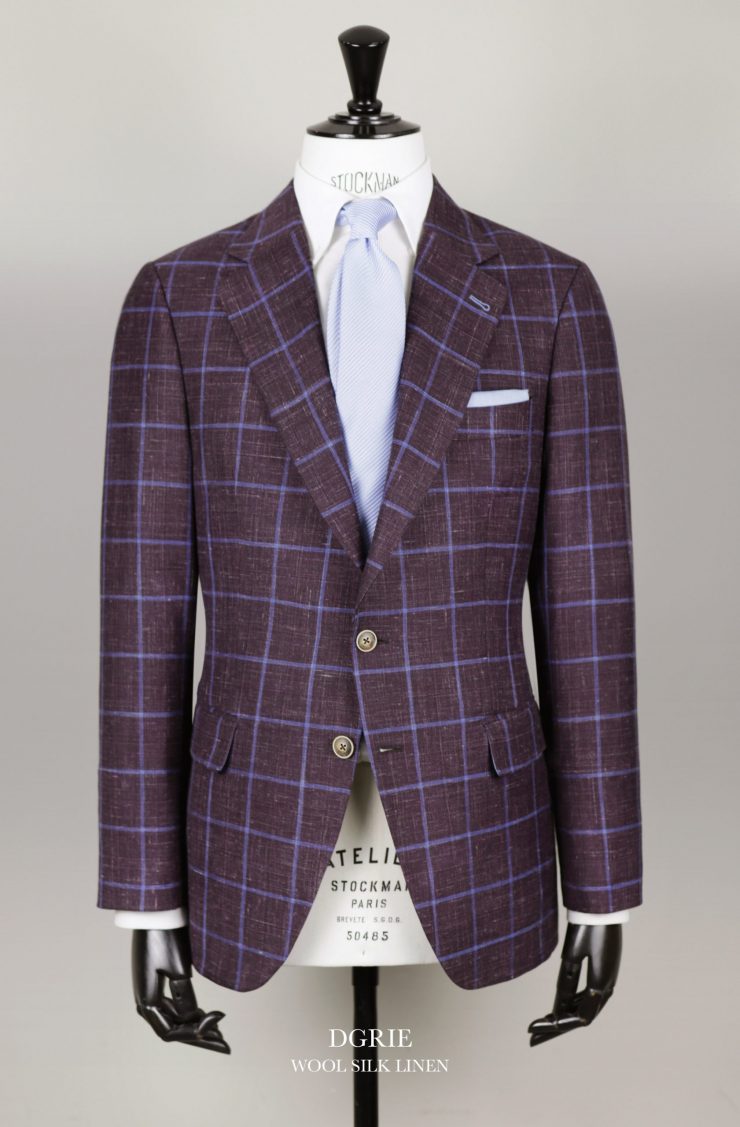 dgrie red wine wool linen silk jacket dgrie