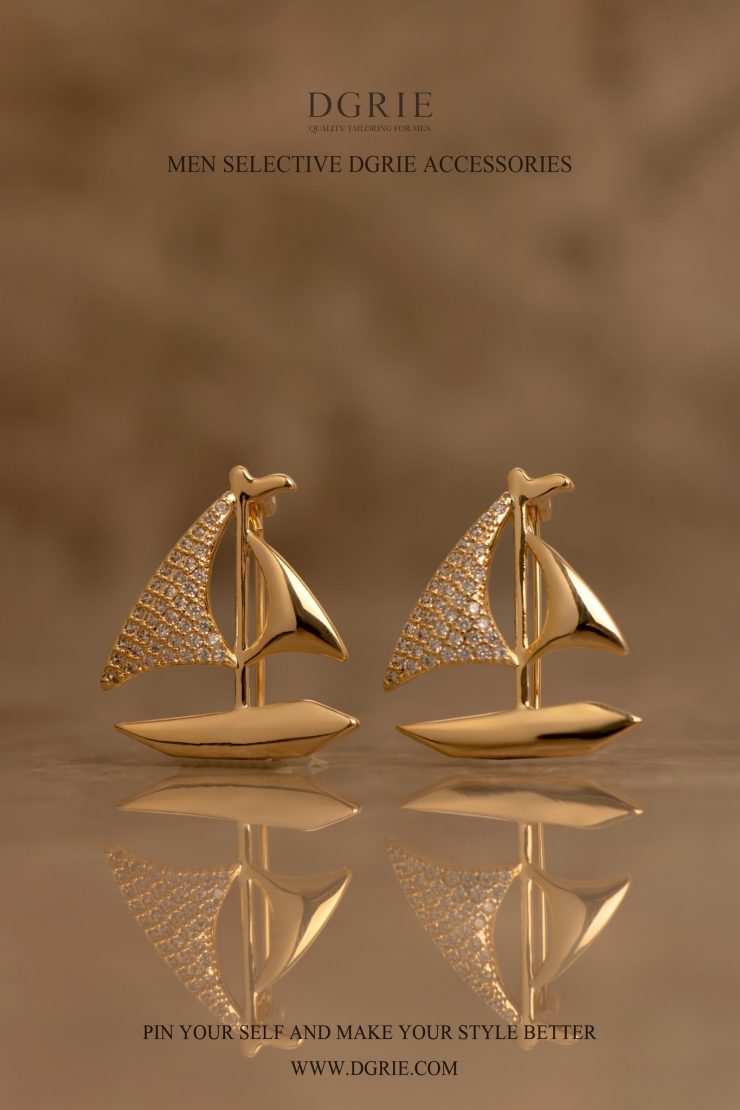 เข็มกลัดเรือใบเพชร สีทอง DGRIE - Golden Sailboat Sparkle Brooch 15 เข็มกลัดเรือใบเพชร สีทอง DGRIE - Golden Sailboat Sparkle Brooch