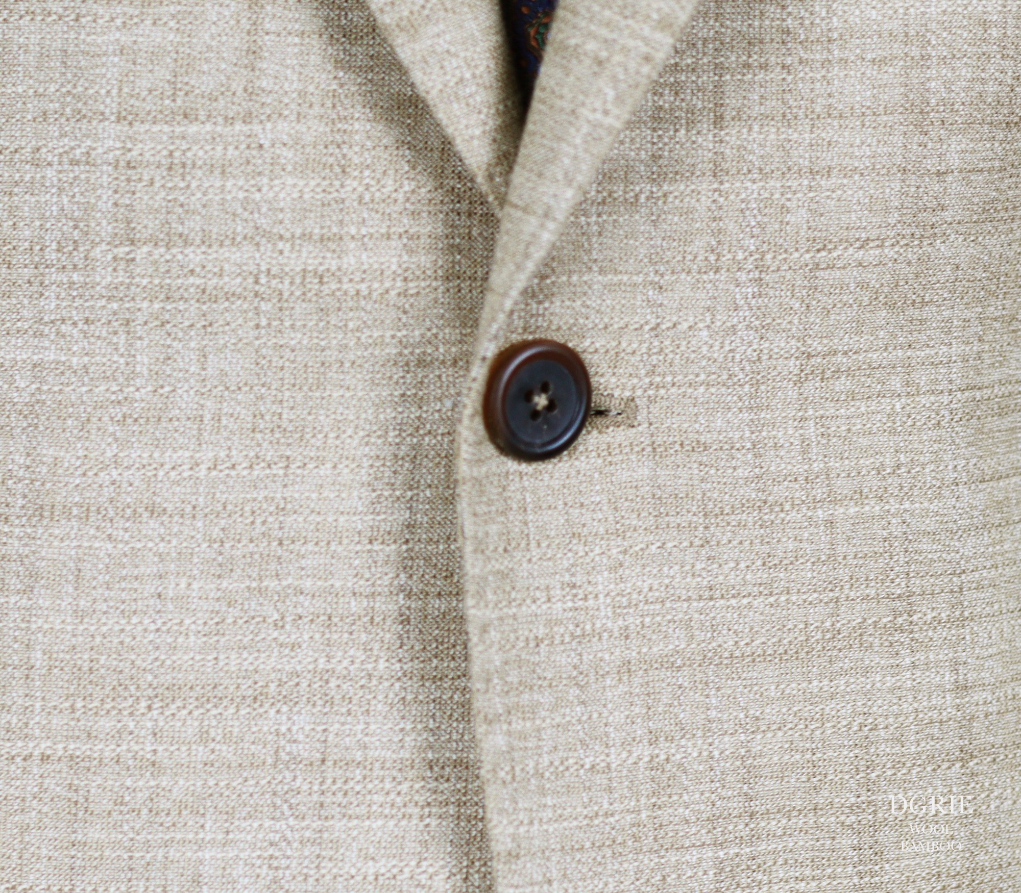 ตัดสูทลำลอง สีครีมอ่อน DGRIE WOOL BAMBOO SPORT JACKET