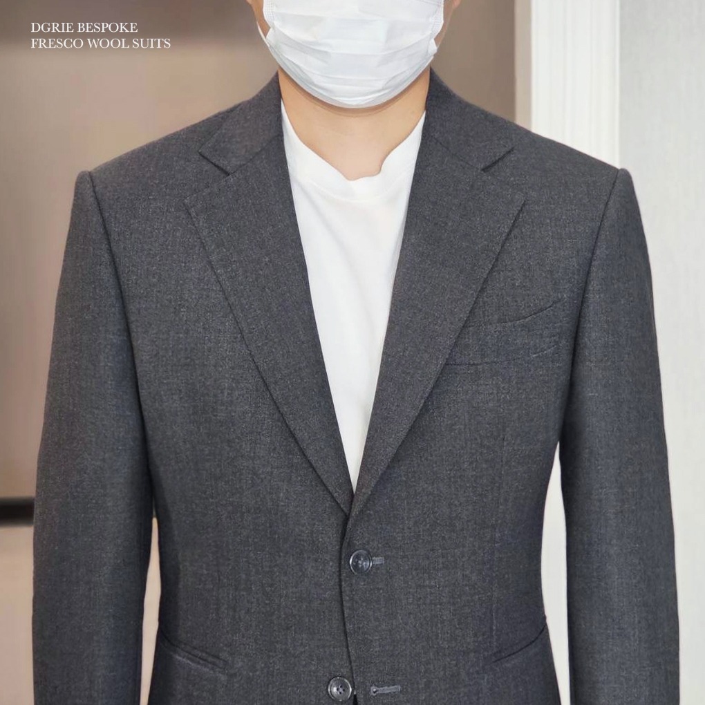 ตัดสูทสีเทากลาง ผ้า High Twist DGRIE Medium Gray Fresco Suits 1 IMG 6461 copy1 copy