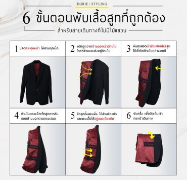 6 ขั้นตอนพับเสื้อสูทที่ถูกต้อง: How to fold your suits 14 6 ขั้นตอนพับเสื้อสูทที่ถูกต้อง: How to fold your suits