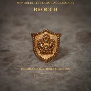 เข็มกลัดติดปกสูท รูปทรงมงกุฏทองคำ Golden Duke of Cornwall