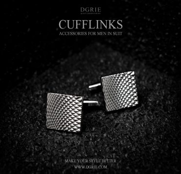 คัฟลิงค์ สีเงิน Silver Graphic Squares Lights Cufflinks 15 คัฟลิงค์ สีเงิน Silver Graphic Squares Lights Cufflinks